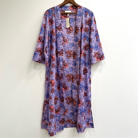 Cleobella Zoya Duster Kimono Organic Cotton Boho Artsy Womens Open Front XS SM - Picture 3 of 15